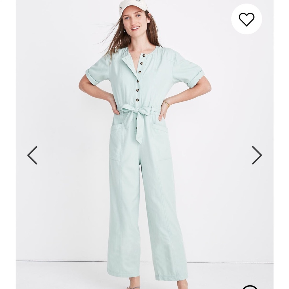 Top-Stitched Coverall Jumpsuit